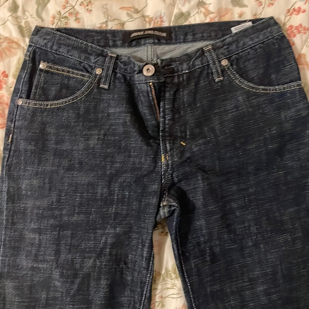 Vintage Versace Denim Jeans Dark Wash Bell Bottoms